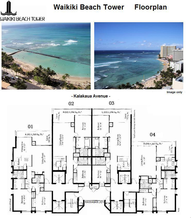Waikiki-Beach-Tower-Floor-Plan---ENG Floor Plan for Waikiki Beach Tower