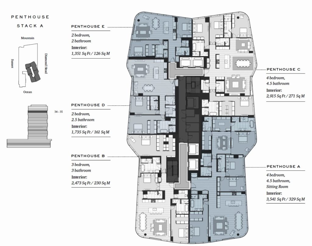 ANAHAA_penthouse_floorplan Hawaiian Joy