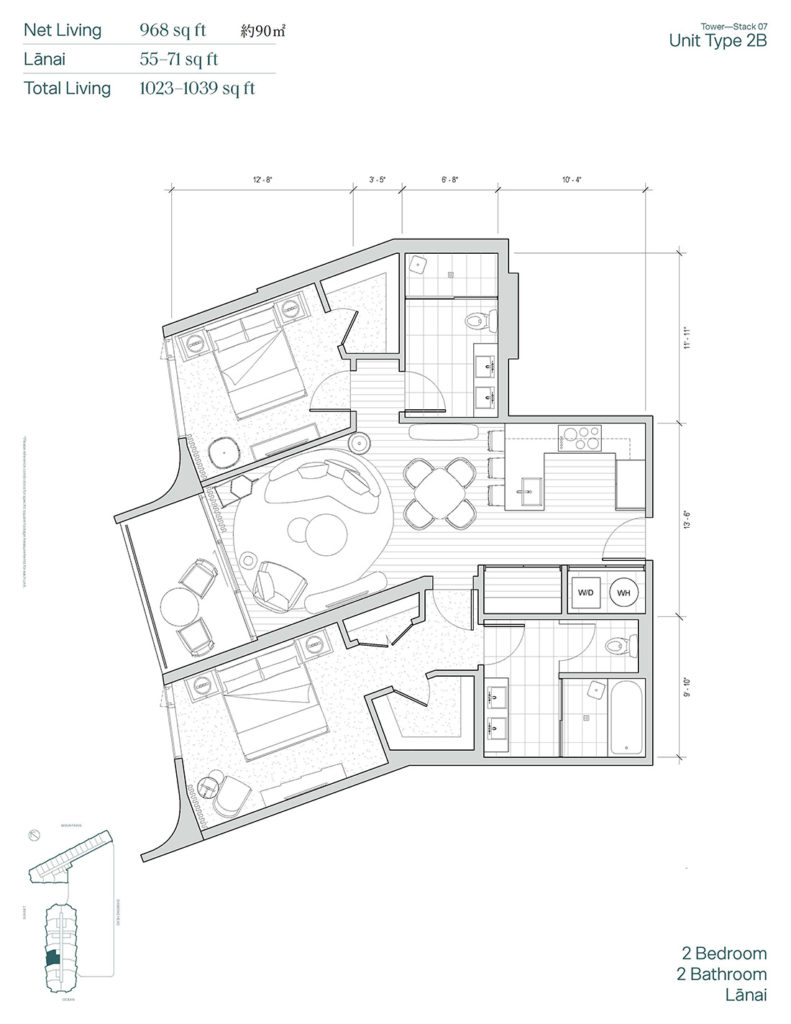 Ko’ula.18WV01385BlockIKoulaFloorPlans_PLAN2B2a Hawaiian Joy
